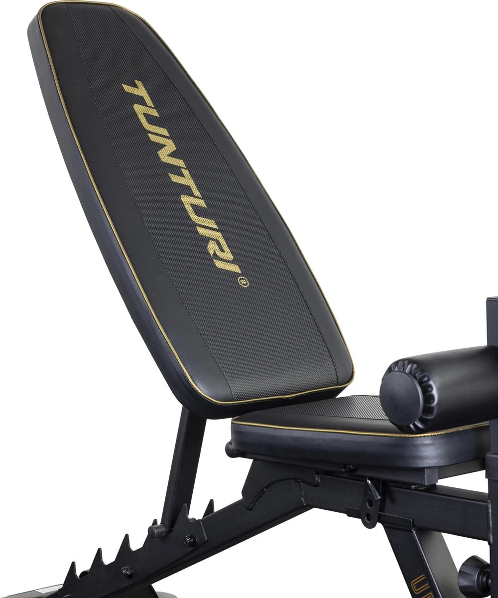 Tunturi Centuri UB100 Halterbank Verstelbaar - Fitnessbank Belastbaar Tot 200kg - Trainingsbank, Buikspierbank & Leg Extension In één 3 Tunturi Centuri UB100 Halterbank Verstelbaar - Fitnessbank Belastbaar Tot 200kg - Trainingsbank, Buikspierbank & Leg Extension In één - Afbeelding 3