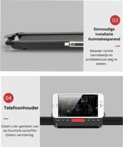 Merkloos Wandelband- Loopband Inklapbaar Met App- Walking Pad Extra Compact- Loopband Bureau-Zwart -FitForce Outlet Winkel 1004x1200 1