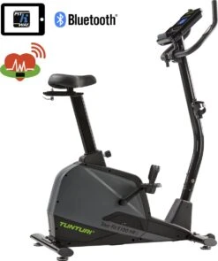 Tunturi Star Fit E100 HR I Plus Hometrainer - Ergometer - Fitnessfiets - Bluetooth - 21 Trainingsprogramma's - 16 Weerstandniveaus - Kleur: Zwart -FitForce Outlet Winkel 1004x1200 2
