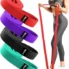 U Fit One 4 Delige Lange Resistance Band Set - Stoffen Fitness Elastiek - Elastieken - Weerstandsband - Stretch Band - Fitnessband - Fysiotherapie - Yogaband - Yoga - Pilates