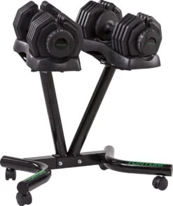 Tunturi Verstelbare Halterset - Dumbbellset - Selector Dumbbell - Dumbbells - Halters - 2,5kg Tot 25kg - Incl. Gratis Fitness App -FitForce Outlet Winkel 1007x1200