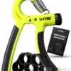 U-Fit One Green Handtrainer Met Vingertrainer - Handknijper Set - Knijphalter - Onderarm Trainer - Vinger - Fitness