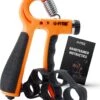 U-Fit One Teller Handtrainer 10 Tot 60kg - Verstelbare Handgrip - Handknijper - Vingertrainer - Onderarm Grip Trainer - Oranje - Incl Instructies