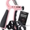 U-Fit One Teller Handtrainer 10 Tot 60kg - Verstelbare Handgrip - Handknijper - Vingertrainer - Onderarm Grip Trainer - Roze