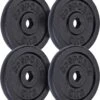ScSPORTS® 20 Kg Halterschijven Set - Gietijzer - 30 Mm - 4x5 Kg - Gewichten