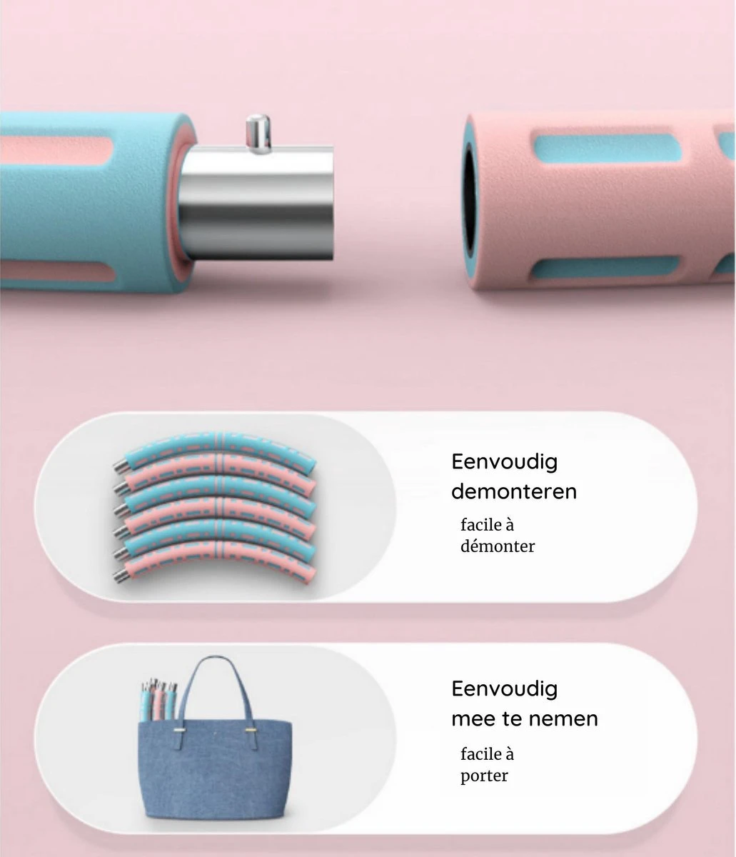 Fitlab Fitness Hoelahoep Met Gewicht - Blauw/Wit - 1 Tot 4 KG - Volwassenen - Hula Hoop/Sport Hoepel/Weight Hoop 3 Fitlab Fitness Hoelahoep Met Gewicht - Blauw/Wit - 1 Tot 4 KG - Volwassenen - Hula Hoop/Sport Hoepel/Weight Hoop - Afbeelding 3