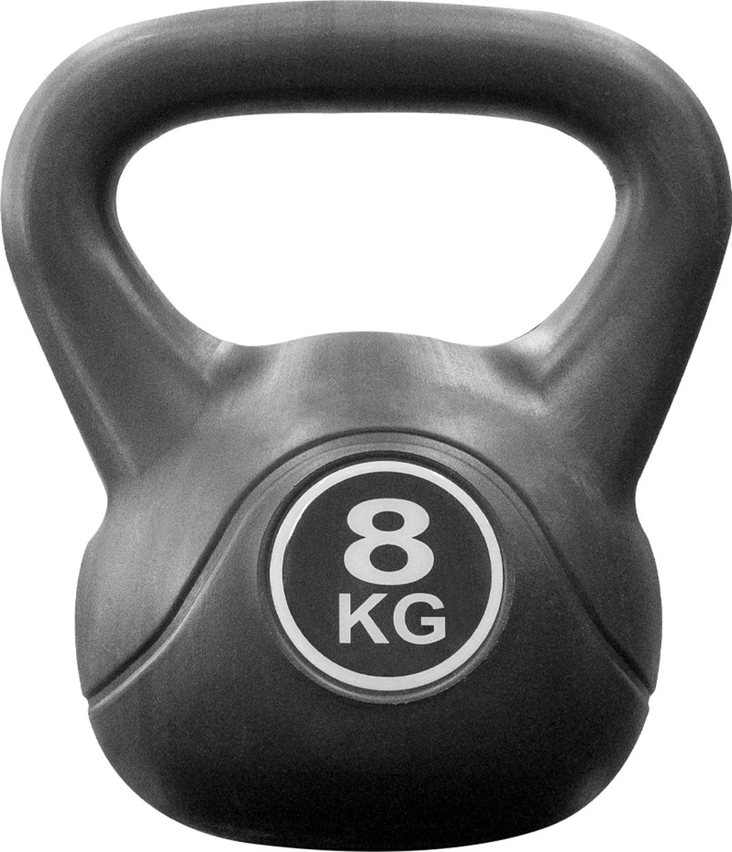 Focus Fitness - Kettlebell - 8 KG - Cement - Gewichten 1 Focus Fitness - Kettlebell - 8 KG - Cement - Gewichten