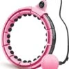 Niftyneeds Hula- Verstelbare Fitness Hoelahoep Met Gewicht En Digitaal Scherm - Hula Hoop Fitness -Hoelahoep Voor Volwassenen En Kinderen - Roze - Digitale Teller