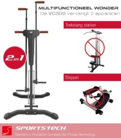 Sportstech VC300 Stepper - Fitness Thuis - Vertical Climber - Inklapbaar -FitForce Outlet Winkel 1054x1200