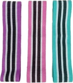 AJ-Sports Weerstandsbanden - Booty Band - Resistance Band - Fitness Elastiek - Paars/Roze/Cyaan - Set Van 3 Weerstandsbanden - Resistance Band - Fitness Band - Workout - Fitness - Inclusief Handleiding En Draagtas -FitForce Outlet Winkel 1055x1200 2