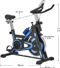 Hometrainer RapidPace / Fitness Fiets - Blauw Bike -FitForce Outlet Winkel 1055x1200 3