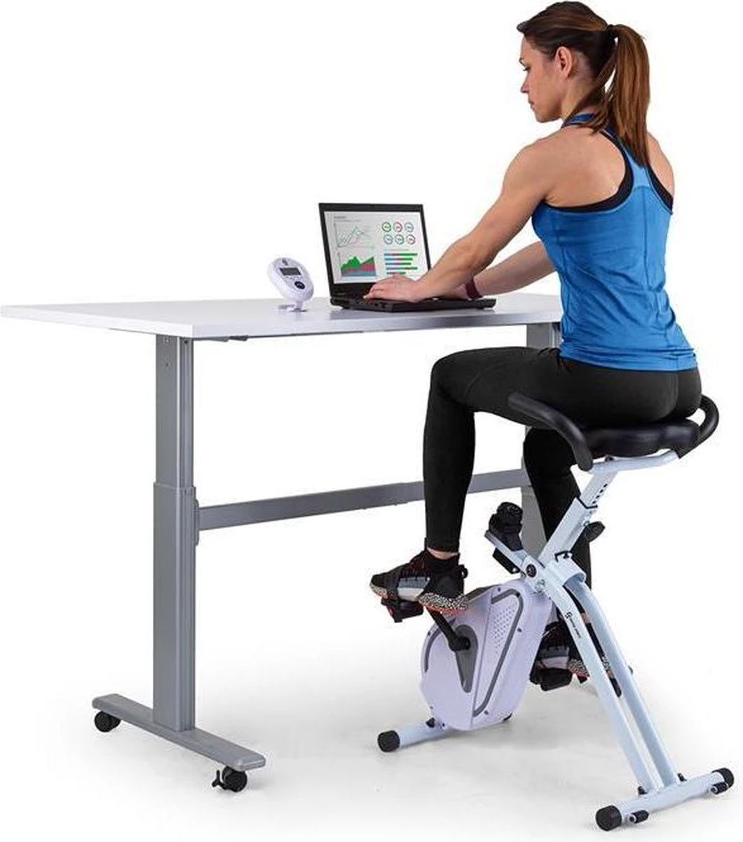 CAPITAL SPORTS Azura Desk Bike - Cardio Bike Voor Gebruik Aan Je Bureau - Hometrainer - 7,5 Kg Vliegwielmassa- Riemaandrijving - Max. 100 Kg 1 CAPITAL SPORTS Azura Desk Bike - Cardio Bike Voor Gebruik Aan Je Bureau - Hometrainer - 7,5 Kg Vliegwielmassa- Riemaandrijving - Max. 100 Kg