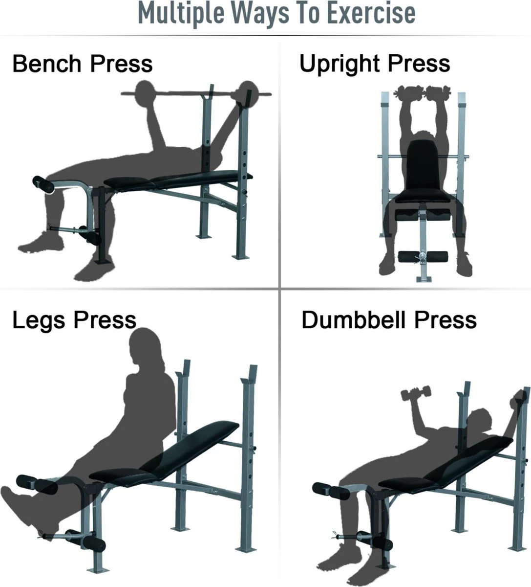 Fitnessbank - Bankdrukbank - Krachttraining - Fitness Bank - Bench Press - Leg Curl 12 Fitnessbank - Bankdrukbank - Krachttraining - Fitness Bank - Bench Press - Leg Curl - Afbeelding 12