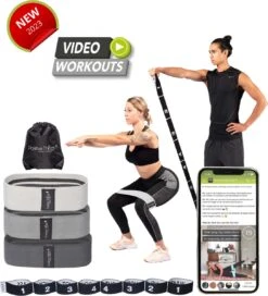 Positive Things - Resistance Bands Set Van 4 - Full Body Fitness Elastieken - Weerstandsbanden