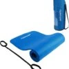 Tunturi Fitnessmat Met Draagtas - Yogamat - Sportmat Gemaakt Van Zacht NBR Materiaal - 180 X 60 X 1,5cm - Blauw - Incl. Gratis Fitness App