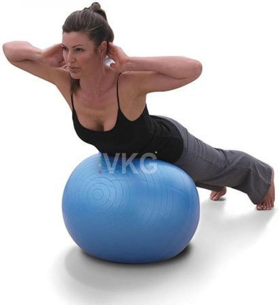 Gymnastiekbal (blauw) - Gymbal - Yoga Bal - Fitness Bal - Pilates - Fitness - 60cm Inclusief Pomp! Versterking Spieren/conditie/Mobiliteit! 2 Gymnastiekbal (blauw) - Gymbal - Yoga Bal - Fitness Bal - Pilates - Fitness - 60cm Inclusief Pomp! Versterking Spieren/conditie/Mobiliteit! - Afbeelding 2