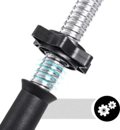 Songmics Dumbells - Halterset - Gewichten - Dumbells Set - Halters Verstelbaar - Met Verbindingsbuis - Set Van 30 Kg - Geel - Zwart -FitForce Outlet Winkel 1101x1200