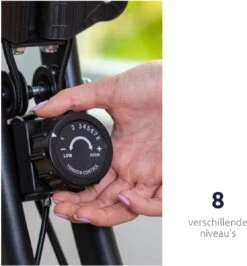 BluMill X-Bike - Opvouwbare Hometrainer - Fitness Fiets - Met Rugleuning - Incl. Extra Weerstandsbanden -FitForce Outlet Winkel 1115x1200