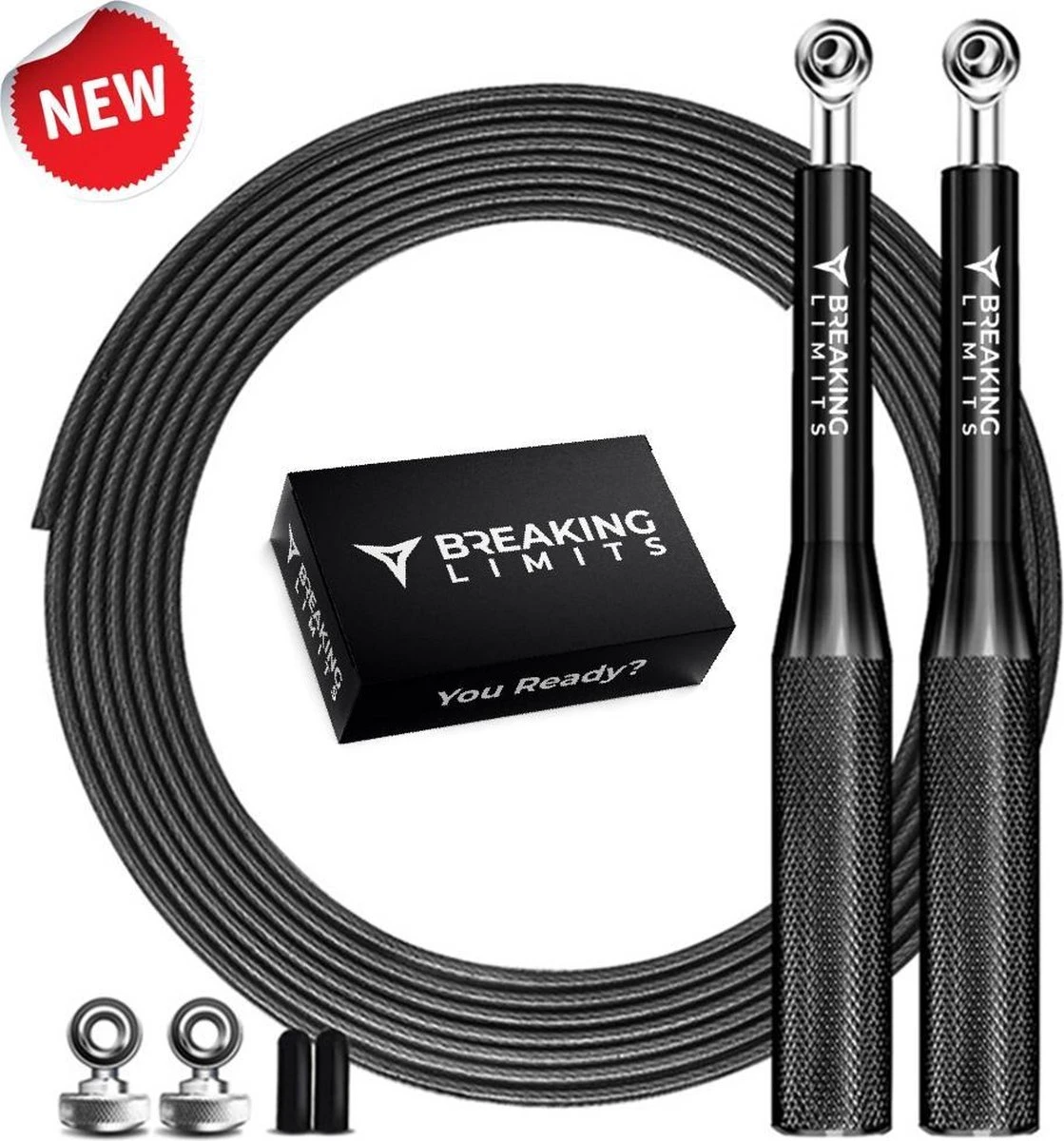 Merkloos Breaking Limits Verstelbaar Springtouw Voor Volwassenen – Speedrope & Jump Rope – Jumping & Skipping Rope – Fitness & Crossfit – Springtouw Kinderen - Anti-Slip Handvat + Slijtbestendig Staaldraad 1 Merkloos Breaking Limits Verstelbaar Springtouw Voor Volwassenen – Speedrope & Jump Rope – Jumping & Skipping Rope – Fitness & Crossfit – Springtouw Kinderen - Anti-Slip Handvat + Slijtbestendig Staaldraad