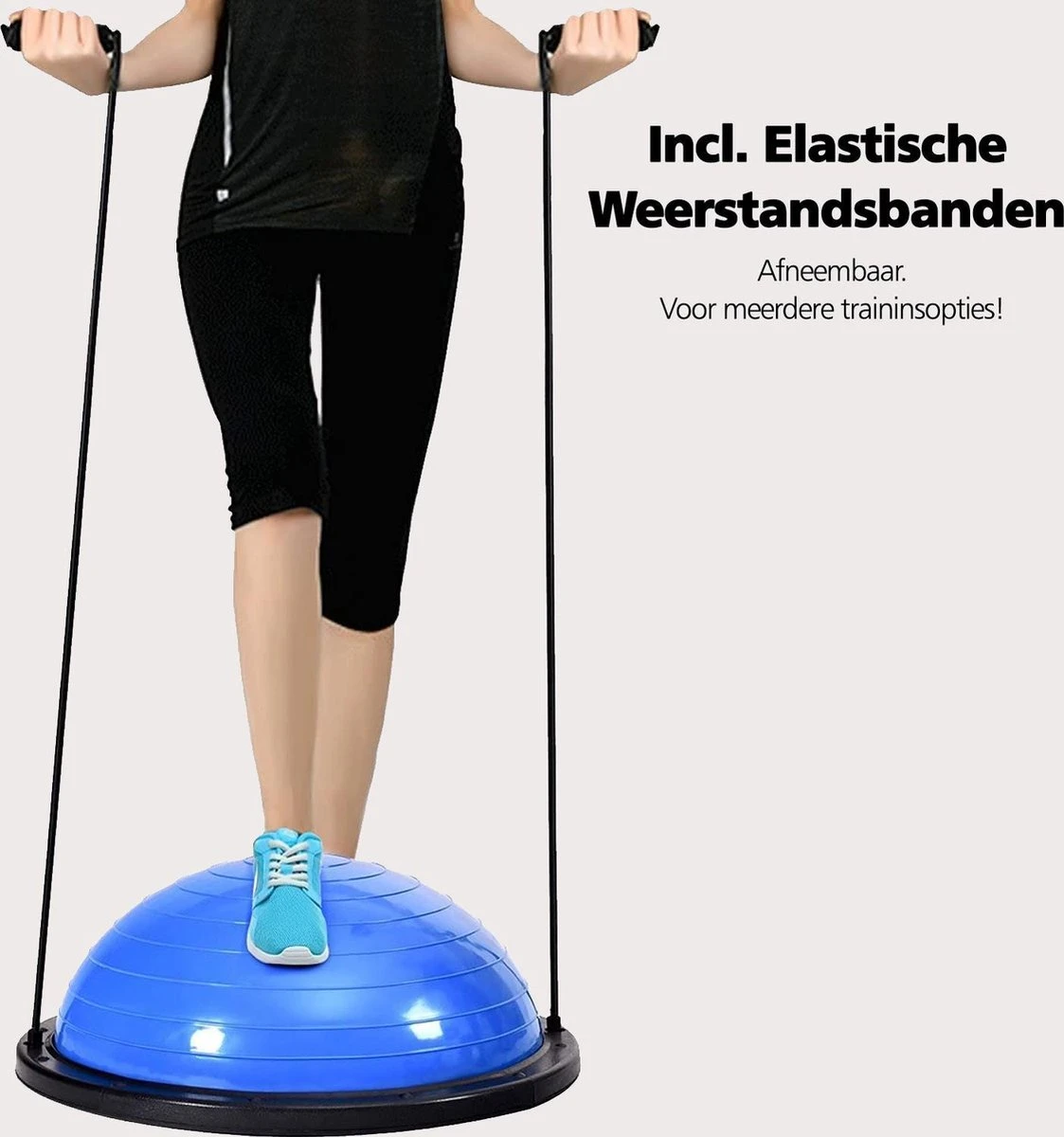 SWILIX ® Balanstrainer - Balance Board Met Weerstandsbanden - Balansbord Blauw 11 SWILIX ® Balanstrainer - Balance Board Met Weerstandsbanden - Balansbord Blauw - Afbeelding 11