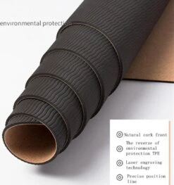 Merkloos TDR - Yoga Mat Met Tas- Natuurlijk Kurk En TPE - Vrij Van Schadelijke Stoffen, Hypoallergeen En 100% (biologisch) Afbreekbaar - Zeer Geschikt Voor Yin Yoga En Kundalini Yoga Met Draagtas En Draagband- 183x66x0,5 Cm - Mandala Bloem -FitForce Outlet Winkel 1125x1200 2