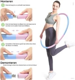 Fitlab Fitness Hoelahoep Met Gewicht - Paars/Wit - 1 Tot 4 KG - Volwassenen - Hula Hoop/Sport Hoepel/Weight Hoop -FitForce Outlet Winkel 1126x1200 2
