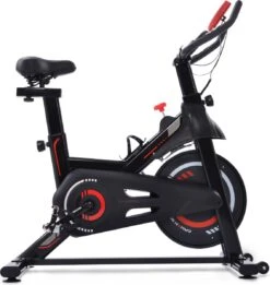 Indoor Cycling Fiets Met Magnetische Weerstand - Stationaire Cardiogym Hometrainer - 6 Kg Vliegwiel En Verstelbaar Comfortabel Zitje - Zwart En Rood -FitForce Outlet Winkel 1134x1200 5