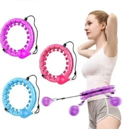 Verstelbare Fitness Hoelahoep Met Gewicht - Hoelahoep Voor Volwassenen En Kinderen - Fitness Hoelahoep - Hula Hoop Fitness - Roze -FitForce Outlet Winkel 1141x1200 3
