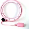 Sport Hula Hoop, Verstelbare Sport Hoepel Met Gewicht, Slimme Hoela Hoep, Smart Hula Hoop, Volwassenen En Kinderen, Gewichtsverlies, Taille Afslanken, Fitness Hoela Hoop, Magnetisch Therapie, Smoother Sliding, Digitale Teller, Afvallen, Roze.