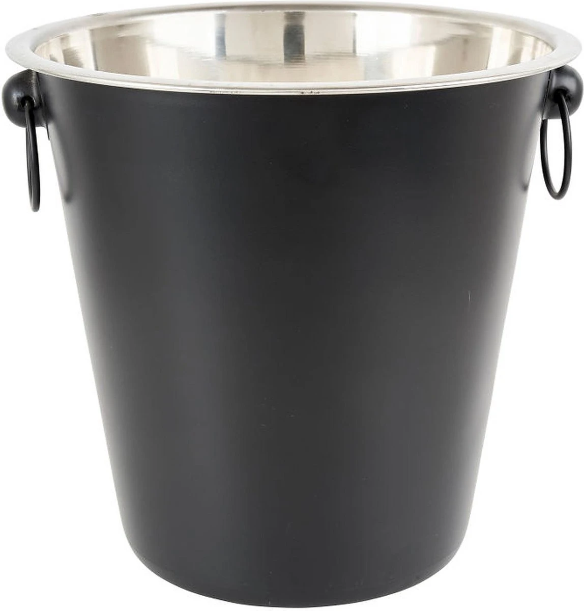 Merkloos Champagnekoeler - RVS - Mat Zwart - Ø 22 Cm 3 Merkloos Champagnekoeler - RVS - Mat Zwart - Ø 22 Cm - Afbeelding 3