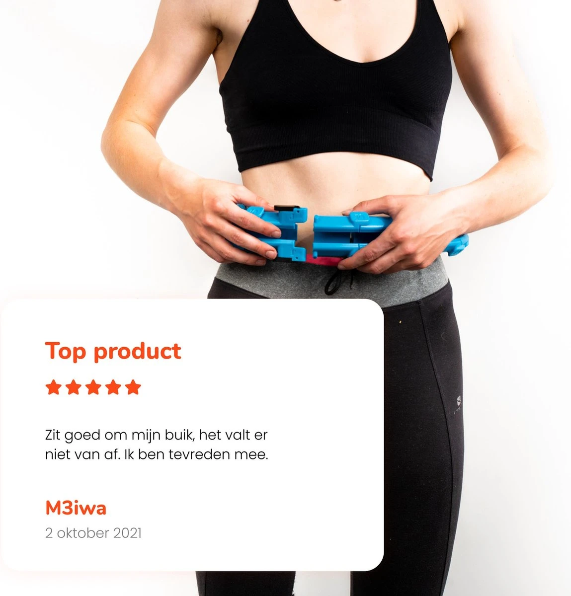 EdelSport - Hoelahoep - Fitness Hoelahoep - Hula Hoop - Hoelahoep Met Gewicht - Massage - Blauw 2 EdelSport - Hoelahoep - Fitness Hoelahoep - Hula Hoop - Hoelahoep Met Gewicht - Massage - Blauw - Afbeelding 2