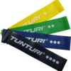 Tunturi 4 Weerstandsbanden Set - Mini Power Body Band - Weerstandsband - Fitness Elastiek - Fitnessband - Trainingsband - Gymnastiekband - Incl. Gratis Fitness App