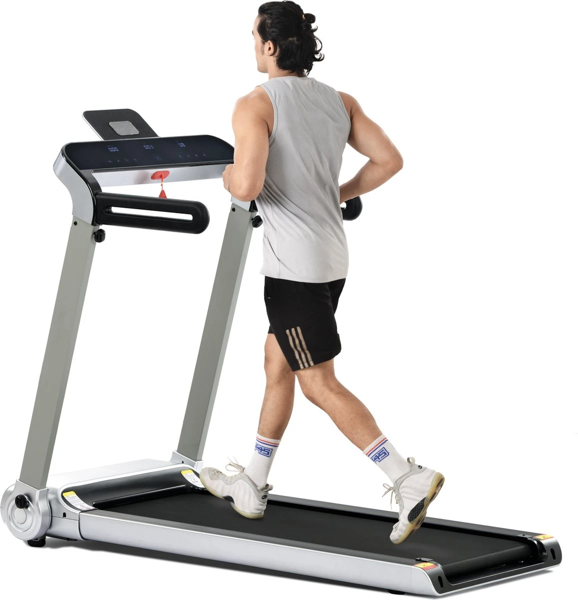 Merax Elektrische Loopband - Opvouwbaar - Inklapbaar Hardloopband - Professioneel - Fitness Hometrainer - Zilver Met Zwart 12 Merax Elektrische Loopband - Opvouwbaar - Inklapbaar Hardloopband - Professioneel - Fitness Hometrainer - Zilver Met Zwart - Afbeelding 12