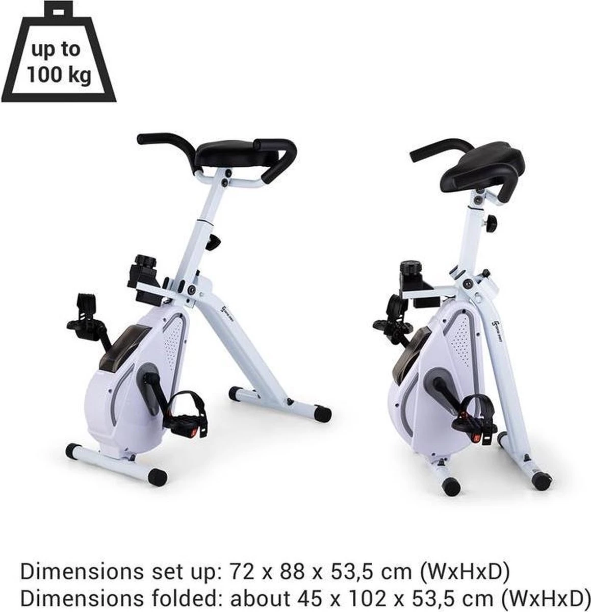 CAPITAL SPORTS Azura Desk Bike - Cardio Bike Voor Gebruik Aan Je Bureau - Hometrainer - 7,5 Kg Vliegwielmassa- Riemaandrijving - Max. 100 Kg 7 CAPITAL SPORTS Azura Desk Bike - Cardio Bike Voor Gebruik Aan Je Bureau - Hometrainer - 7,5 Kg Vliegwielmassa- Riemaandrijving - Max. 100 Kg - Afbeelding 7