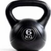 WAYS. Kettlebell - 6 KG - PVC - Zwart