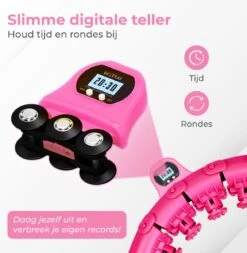 Nuvance - Verstelbare Fitness Hoelahoep - Met Teller En Gewicht - Voor Volwassenen En Kinderen - Weighted Hula Hoop - Smart Hoepel - Roze -FitForce Outlet Winkel 1171x1200 1