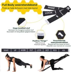 Positive Things - Resistance Bands Set Van 4 - Full Body Fitness Elastieken - Weerstandsbanden -FitForce Outlet Winkel 1183x1200 9