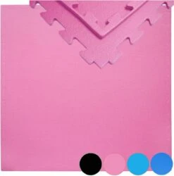 Buxibo Yogamat 60x60x1CM - Set Van 6 - Anti Slip - Isoleert Geluid & Waterdicht - Fitness/Yoga/Sport/Vloer/Zwembad Foam Mat - Voor Kind En Volwassenen - Roze -FitForce Outlet Winkel 1184x1200 9