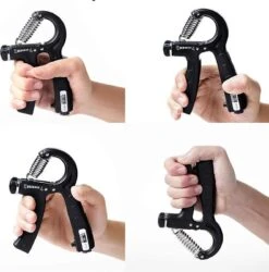 Verstelbare Handtrainer - 5 Tot 60 KG - Vingertrainer - Handknijper - Grip Trainer - Zwart -FitForce Outlet Winkel 1186x1200 5