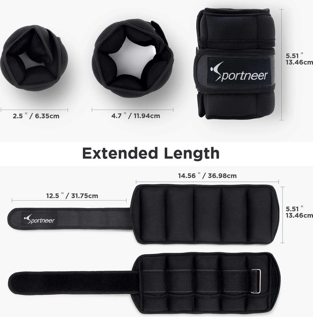 Gewichtsmanchetten, Verstelbare Enkelgewichten Set, Voet-/polsgewicht Manchetten, 1,0 Kg Tot 4,6 Kg Gewichten, 1 Paar Voor Benen En Armen, Verpakking Van 2 Stuks Voor Fitness, Wandelen, Hardlopen 2 Gewichtsmanchetten, Verstelbare Enkelgewichten Set, Voet-/polsgewicht Manchetten, 1,0 Kg Tot 4,6 Kg Gewichten, 1 Paar Voor Benen En Armen, Verpakking Van 2 Stuks Voor Fitness, Wandelen, Hardlopen - Afbeelding 2