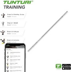 Tunturi Halterstang - Met Inbussluiters - 180 Cm - 30mm Diameter - Incl. Gratis Fitness App 5 Tunturi Halterstang - Met Inbussluiters - 180 Cm - 30mm Diameter - Incl. Gratis Fitness App -FitForce Outlet Winkel 1188x1200 21