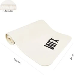 #DoYourFitness/World Fitness Experience - Fitness Mat Perfect Voor Pilates, Aerobics, Yoga - »Yogini« - Non-slip, Duurzaam, Huidvriendelijk, Slijtvast - 183 X 61 X 1,0cm Cm - Wit -FitForce Outlet Winkel 1188x1200 38