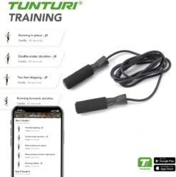 Tunturi Speed - Springtouw - Sport Springtouw - Fitness Springtouw - Met Rubber Handgrepen - Incl. Gratis Fitness App -FitForce Outlet Winkel 1188x1200 46