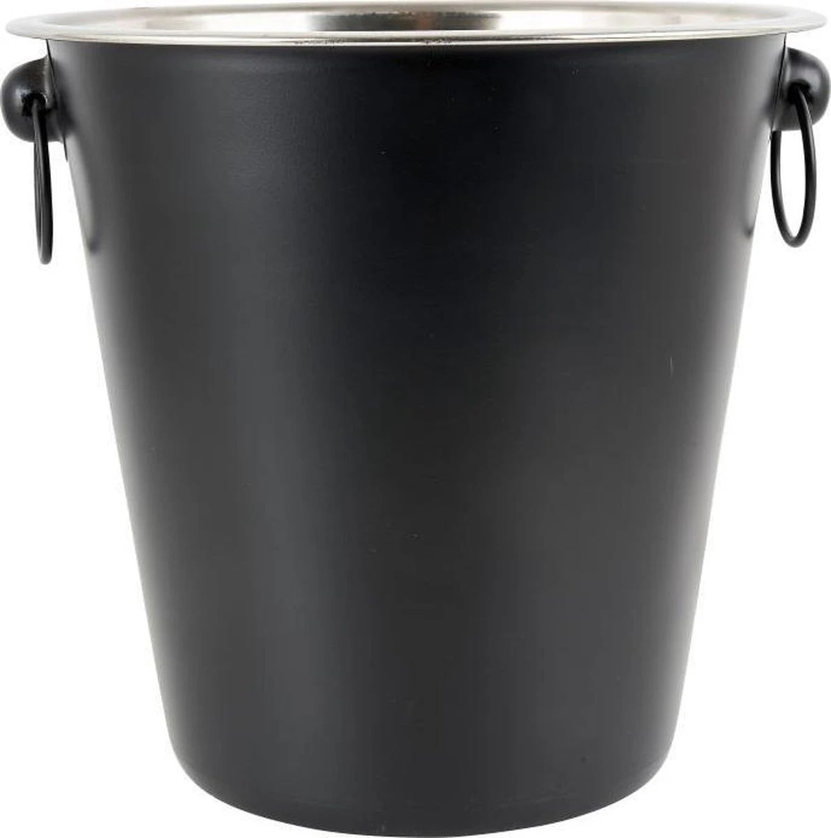 Merkloos Champagnekoeler - RVS - Mat Zwart - Ø 22 Cm 4 Merkloos Champagnekoeler - RVS - Mat Zwart - Ø 22 Cm - Afbeelding 4