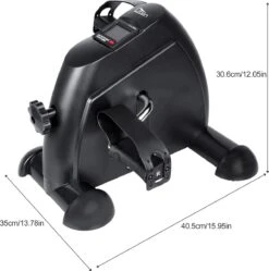 Uten - Mini Bureaufiets - Stoelfiets - Met Computer Deskbike - Bewegingstrainer Met Verstelbare Weerstand - Met LCD Display Inclusief Anti-Slipmat Mini Hometrainer - (6 Functies - Zwart) -FitForce Outlet Winkel 1192x1200 21