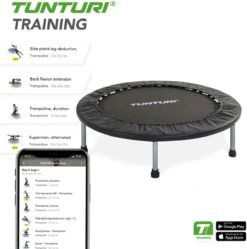 Tunturi Funhop Fitness Trampoline - Mini Trampoline - 95cm Springoppervlak - Incl. Gratis Fitnessapp 23 Tunturi Funhop Fitness Trampoline - Mini Trampoline - 95cm Springoppervlak - Incl. Gratis Fitnessapp -FitForce Outlet Winkel 1192x1200 25
