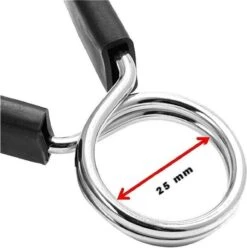 Merkloos Halterstang Dumbell Sluiter Veer Stang 25mm - Dumbellsluiter - Barbell Klem Lock Clip - Bar Collar - Haltersluiting - Halterklem - Spring Collar - Barbell Sluiting - Veersluiting - Sluitveren - Halterklemmen - Dumbellklemmen - Dumbellsluiting -FitForce Outlet Winkel 1193x1200 4