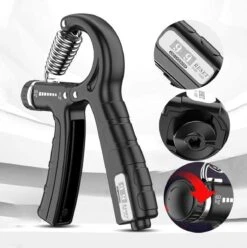 Verstelbare Handtrainer - 5 Tot 60 KG - Vingertrainer - Handknijper - Grip Trainer - Zwart -FitForce Outlet Winkel 1194x1200 1