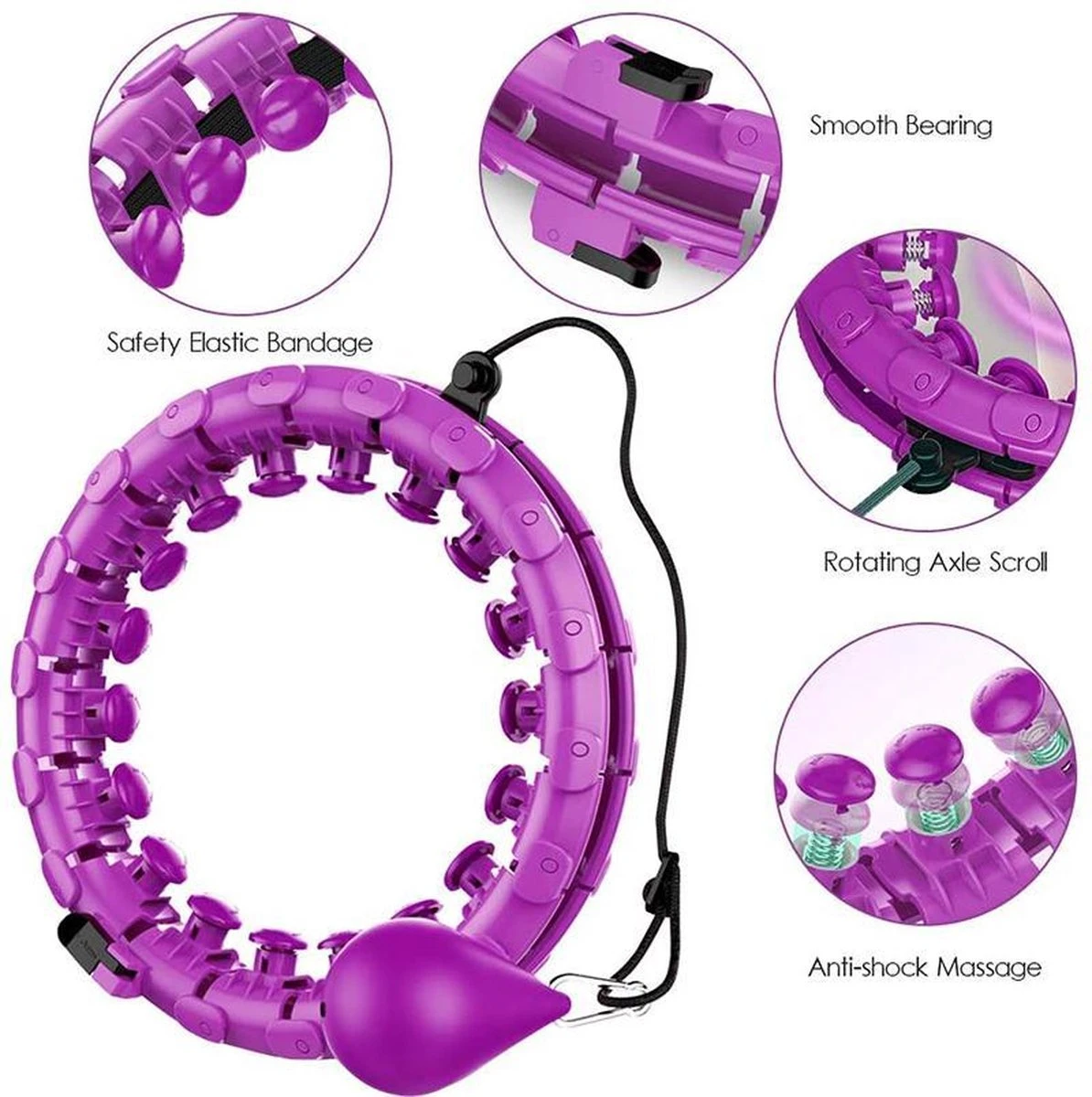 Morgenstern - Fitness Hoelahoep - Hoelahoep - Weighted Hula Hoop - Volwassenen Hoelahoeps - 1,7 Kg 4 Morgenstern - Fitness Hoelahoep - Hoelahoep - Weighted Hula Hoop - Volwassenen Hoelahoeps - 1,7 Kg - Afbeelding 4