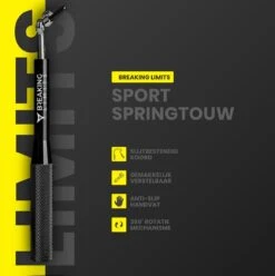 Merkloos Breaking Limits Verstelbaar Springtouw Voor Volwassenen – Speedrope & Jump Rope – Jumping & Skipping Rope – Fitness & Crossfit – Springtouw Kinderen - Anti-Slip Handvat + Slijtbestendig Staaldraad 11 Merkloos Breaking Limits Verstelbaar Springtouw Voor Volwassenen – Speedrope & Jump Rope – Jumping & Skipping Rope – Fitness & Crossfit – Springtouw Kinderen - Anti-Slip Handvat + Slijtbestendig Staaldraad -FitForce Outlet Winkel 1196x1200 10